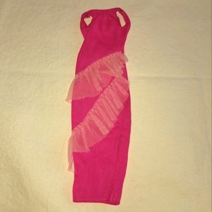 Vintage barbie clothes superstar era tricot dress